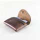 Dark brown leather wallet seamless 