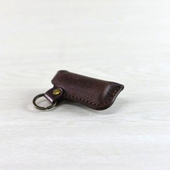 Handmade leather case-keychain 