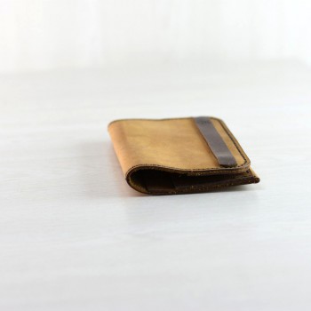 Handmade leather tobacco case large 