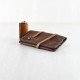 Leather tobacco case set with strap and leather case 
