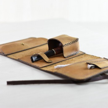 Handmade Leather Pouch for pipe smoking 