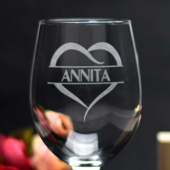 Wine glass gift for couples