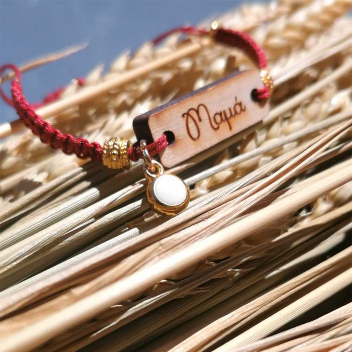 Handmade bracelet with macrame gift for mom