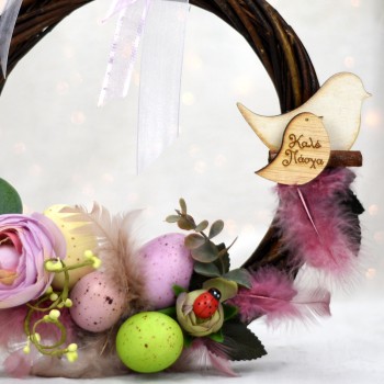 Handmade Easter wreath gift 