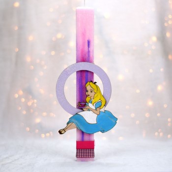 Handmade Alice in Wonderland Easter Lamp