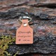 Dedicated Drive Safe leather keychain